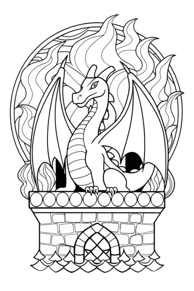 Charizard creating fiery art