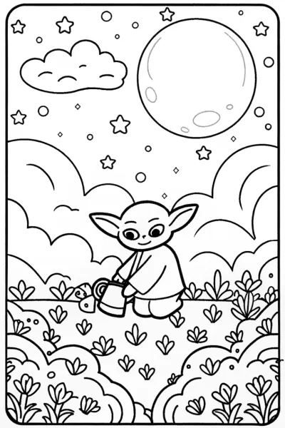 Baby Yoda’s Cosmic Gardening Adventure
