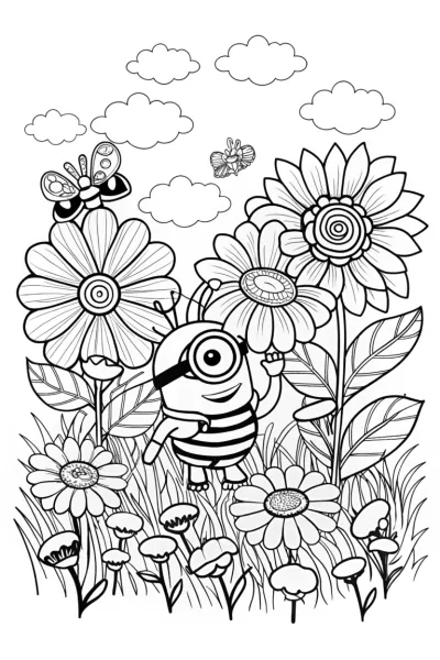 Minion’s Flower Adventure in the Magical Garden