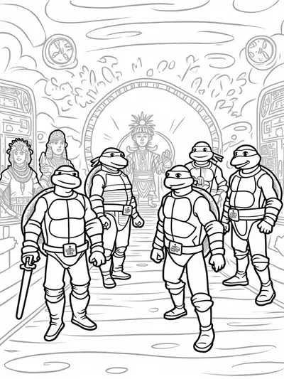 Teenage Mutant Ninja Turtles pizza adventure