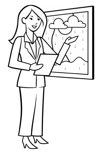 Barbie the meteorologist