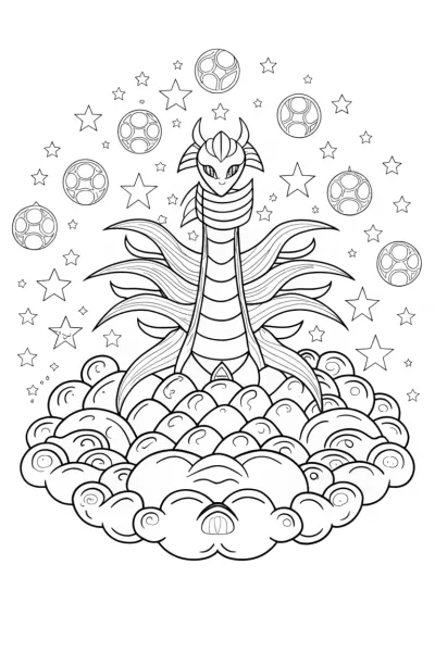 Giratina Altered Form Coloring Page