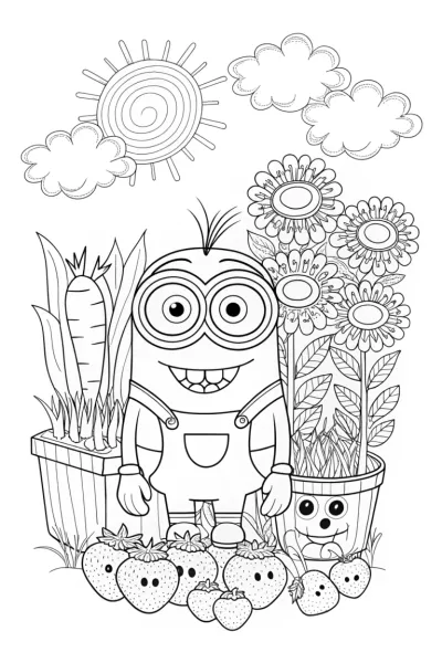 Minion’s Colorful Gardening Adventure