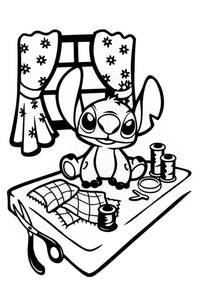 Stitch’s Crafty Corner Coloring Fun