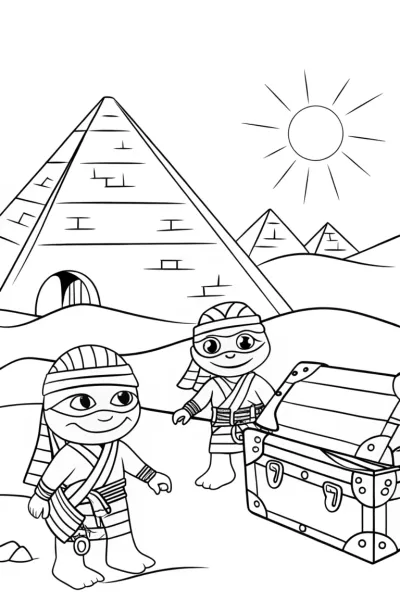 Ninja Turtles in ancient Egypt