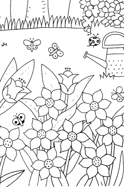 Jasmine’s Enchanted Garden Coloring Adventure