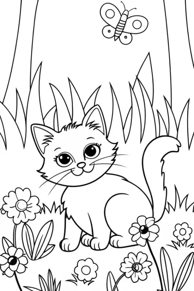 The Cat’s Enchanted Adventure in the Garden