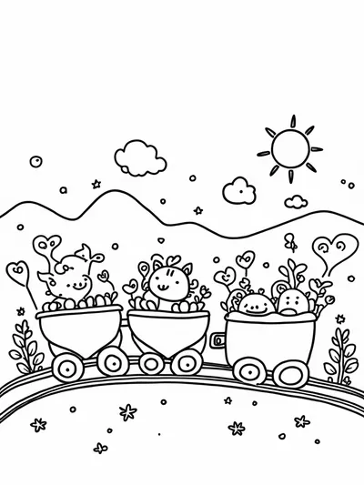 Love train on a happy journey