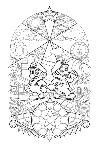 Mario and Luigi racing through history