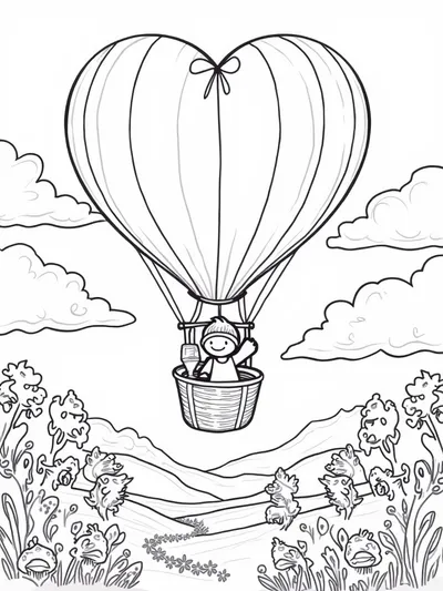 Love potion delivery by hot air balloon