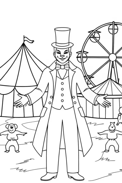 Venom the ringmaster at carnival