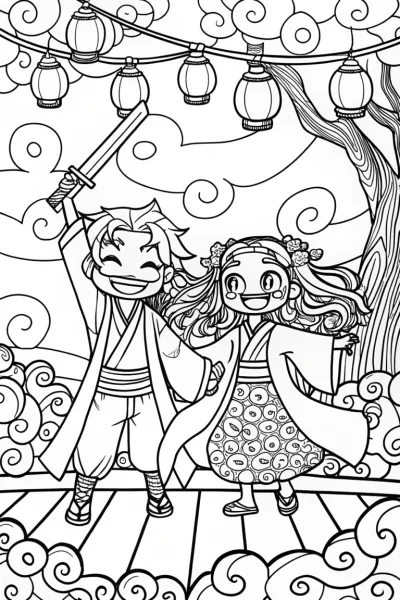 Dance of Joy: Embracing the Spirits Together