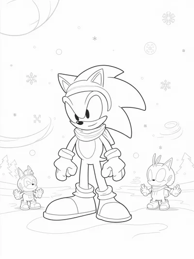 Super Sonic snowball fight