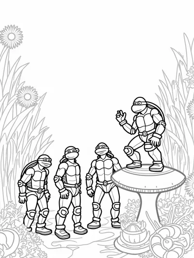 Teenage Mutant Ninja Turtles explore