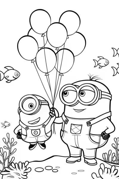 Minion’s underwater balloon party