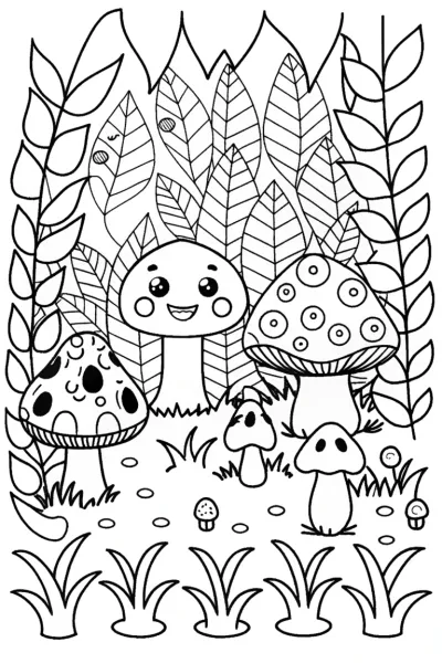 Banban’s joyful garden escapade coloring page