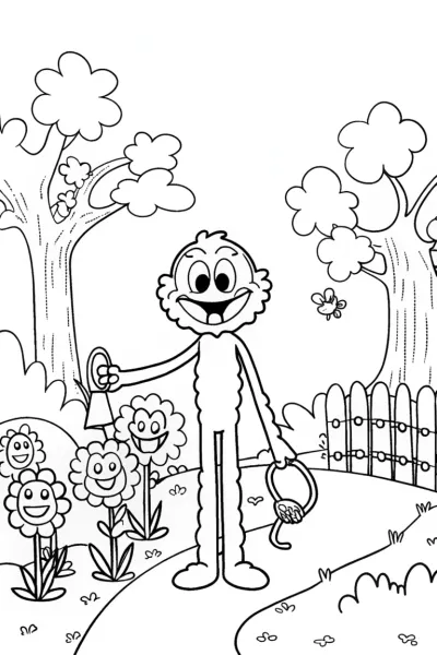 Huggy Wuggy’s Colorful Monster Garden Adventure