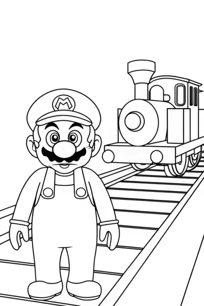 Mario’s train adventure