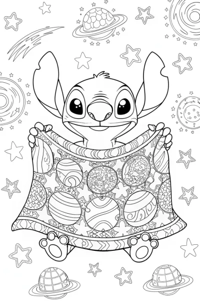 Stitch’s intergalactic quilt journey