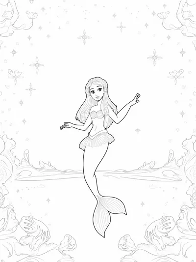 Little Mermaid cosmic dance