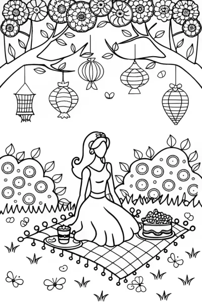Barbie’s Enchanted Garden Party Coloring Adventure