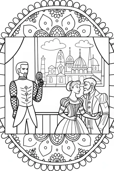 Avengers’ Time-Travel Expedition Coloring Page