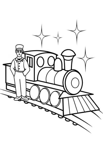 Blippi on a magical train