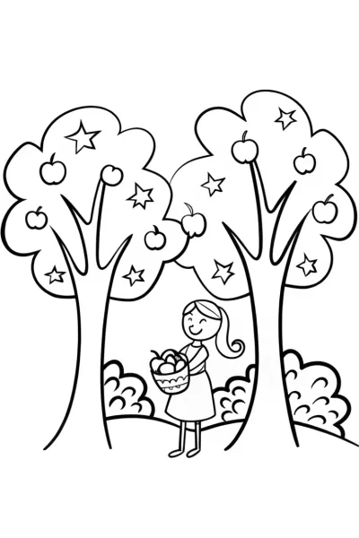 Mirabel’s Magical Fruit Fiesta Coloring Page