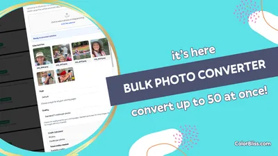 it's here, bulk photo converter, convert up to 50 at once