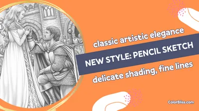 Pencil Sketch Coloring Page Generator