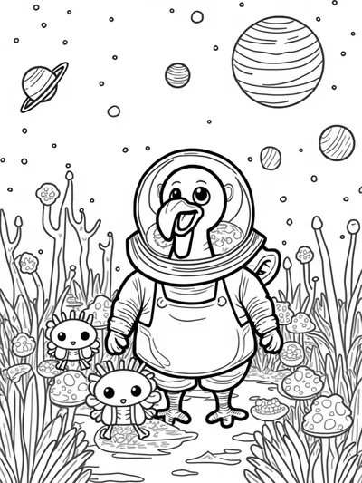 Turkey in a cosmic garden