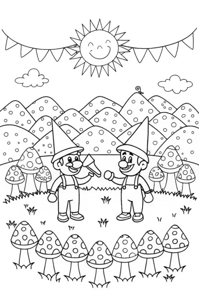 Mario and Luigi’s Fun Mushroom Celebration