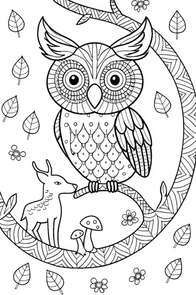 Forest Protector Coloring Page