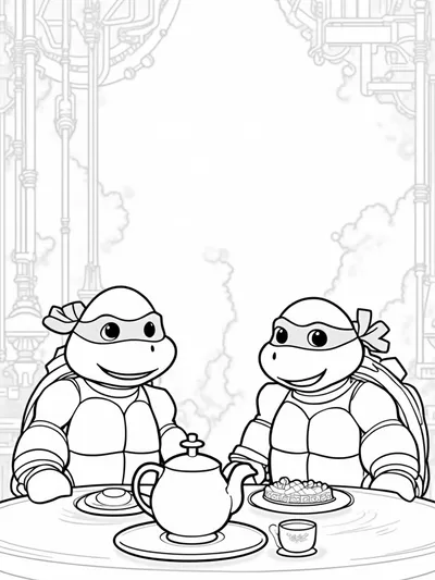 Ninja Turtles tea party
