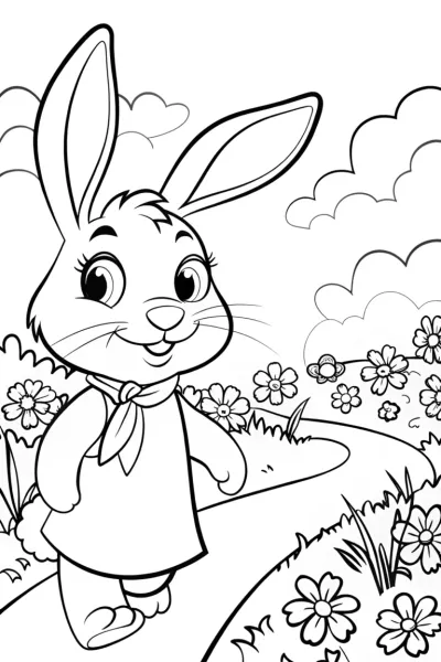 Banban’s Dreamy Plant Parade Coloring Page