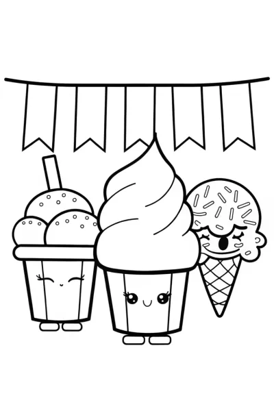 Shopkins Ice Cream Party Fun with Ice Cream Characters!