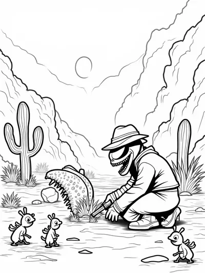 Venom digging for dinosaur bones