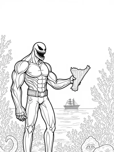 Venom underwater treasure hunt