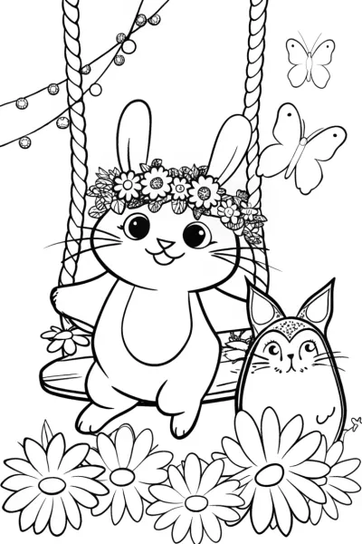 Squishmallow Garden Gala Coloring Page