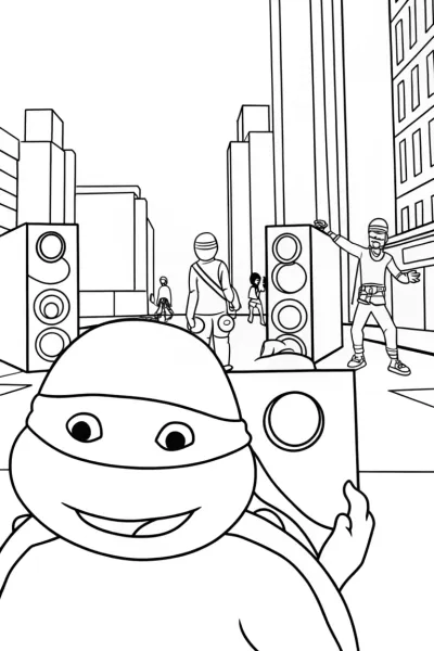 Teenage Mutant Ninja Turtles street art