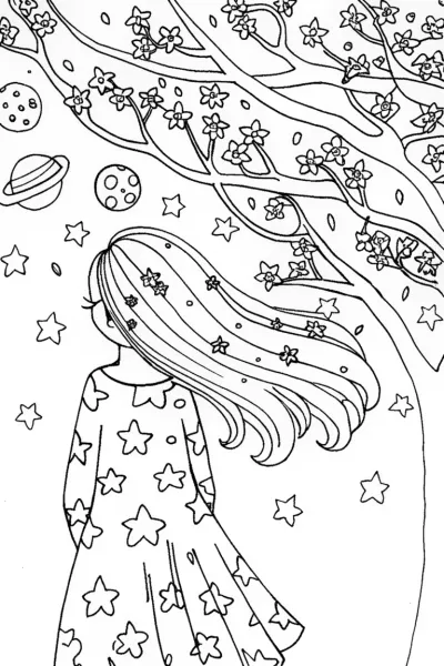 Cosmic Sakura Dreams: A Celestial Adventure