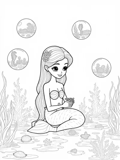 Mermaid sculpting in a bubble workshop