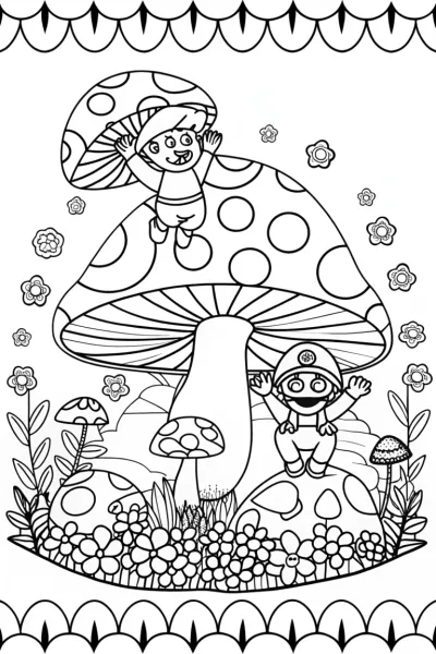 Mario and Luigi’s Fun Mushroom Garden Adventure