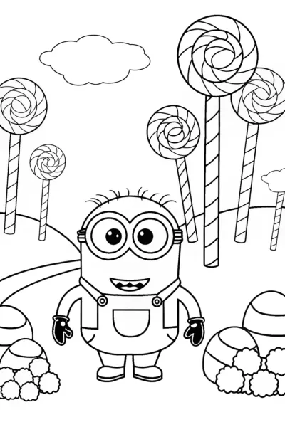 Minion’s Sweet Adventure in Candy Land