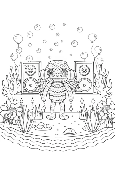 Huggy Wuggy underwater music festival