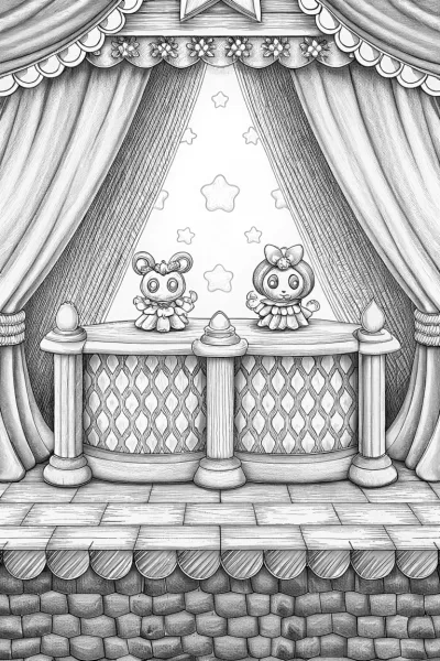 Kuromi’s shadow puppet show