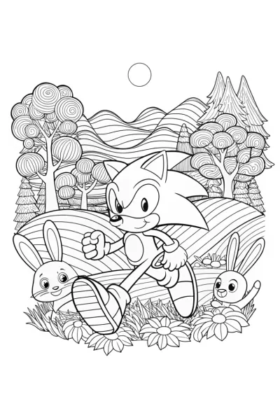 Sonic’s Speedy Adventure in the Enchanted Forest
