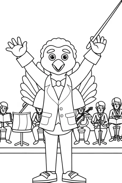 Turkey Tom conducting an orchestra