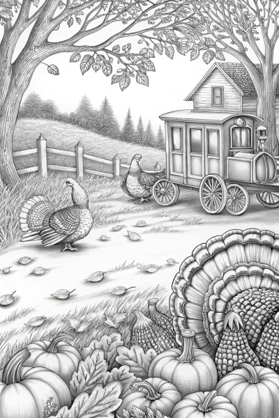 Thanksgiving time machine scene