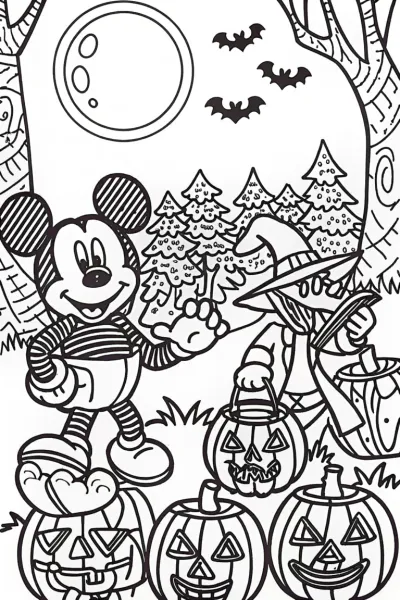 Mickey Mouse’s pumpkin patch party